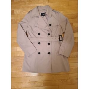 Lands' End Petite Belted Lined Petite Jacket with Pockets